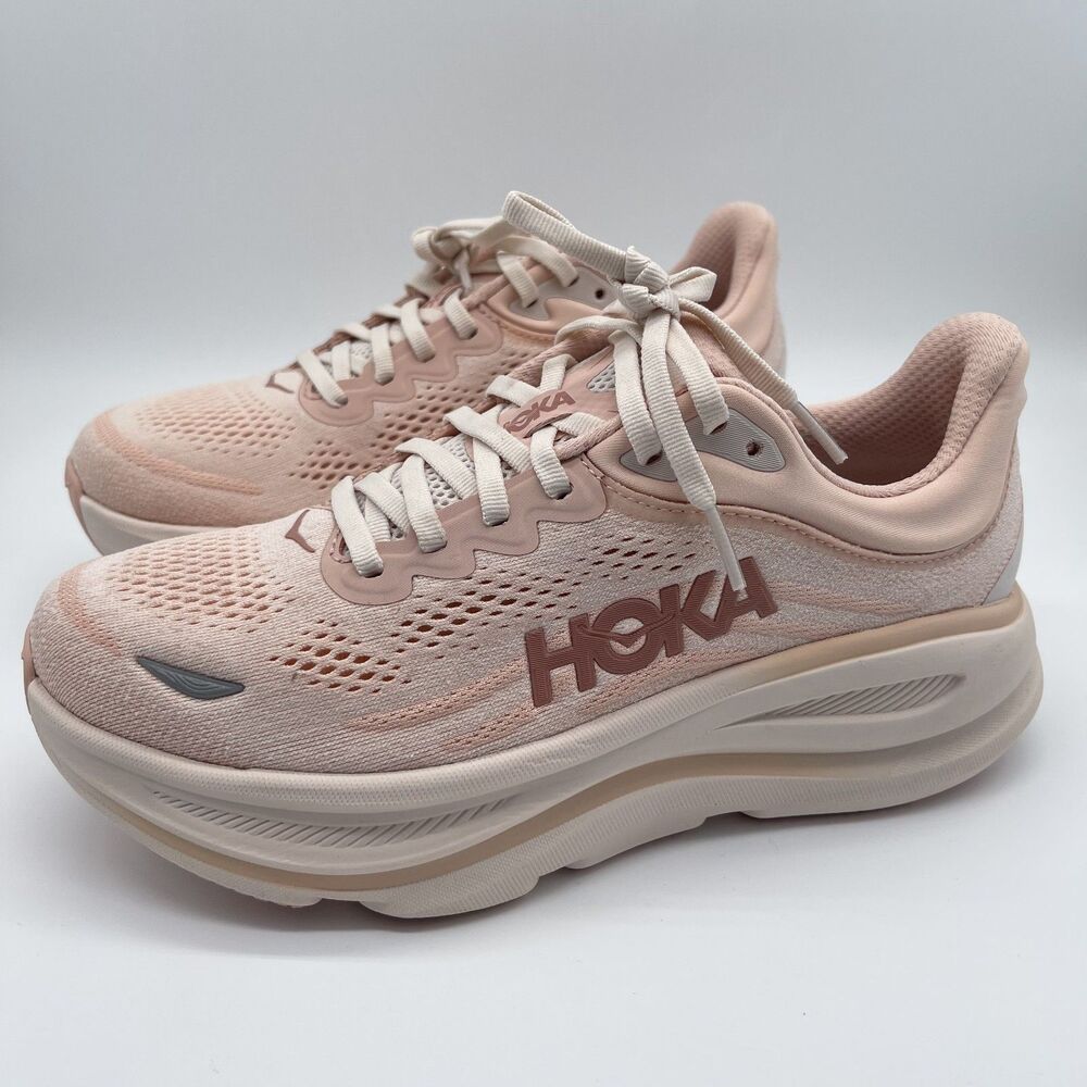 HOKA Bondi 9 Wide Vanilla Birch | 1162014 RLTT | Women's 8 D | NEW